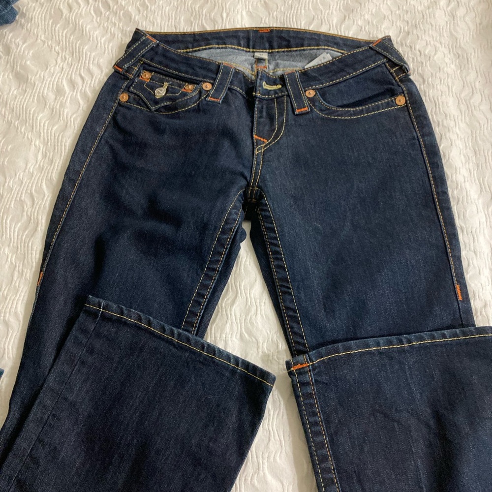 True Religion dark bootcut jeans size 27